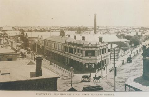 Footscray, north-west view from Hopkins Street, 1917