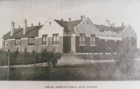 Colac Agricultural High School, Colac, 1937