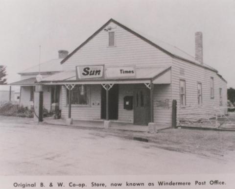 Original B & W Co-op store, Windermere, 1963