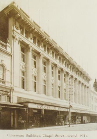 Colosseum buildings, Chapel Street, Prahran, 1913