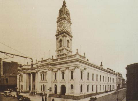 Prahran town hall, 1923