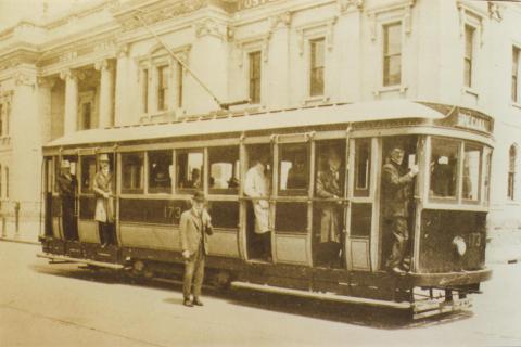 First electric tram, Chapel Street, South Yarra, 1926