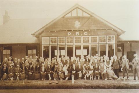 New pavilion, Prahran Bowling Club, 1927