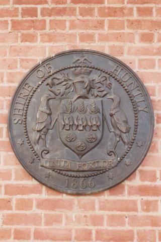 Plaque, Shire of Huntly, 2010