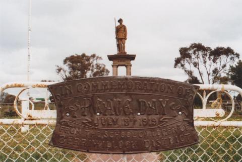 War Memorial, Berriwillock, 2010