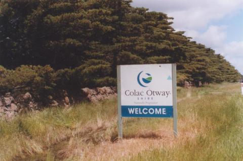 Welcome Sign and Dry Stone Fence, Colac Otway Shire, 2010