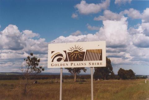 Sign, Golden Plains Shire, 2010