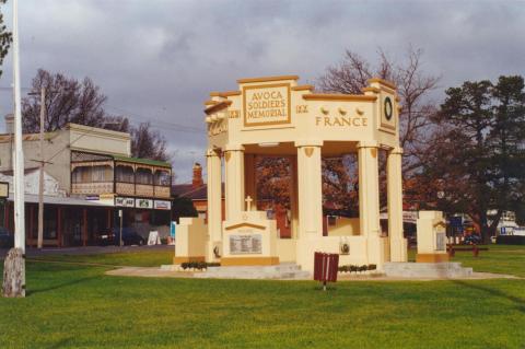 Soldiers Memorial, Avoca, 2000