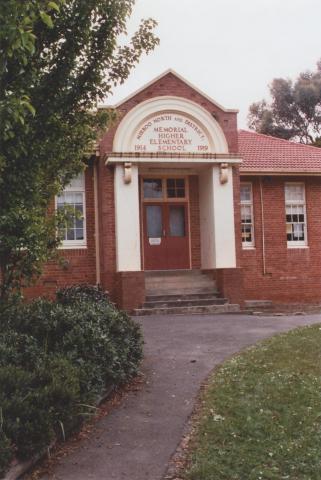 Memorial Higher Elementary School, Mirboo North, 2012