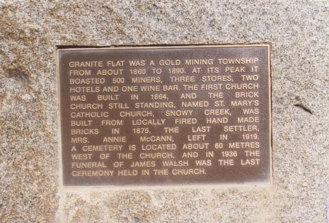 Township Plaque, Granite Flat, 2006