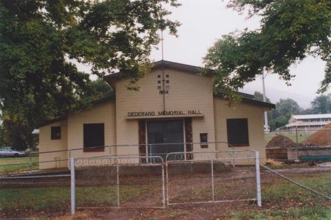 Memorial Hall, Dederang, 2010