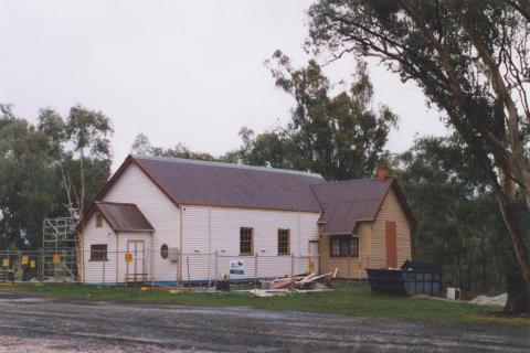 Hall under reconstruction, Osbornes Flat, 2010