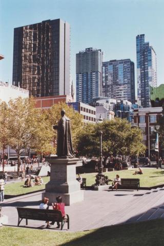 Redmond Barry's view from State Library, Melbourne, 2012