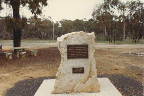 Avenue of Trees memorial, Rest Area, Dimboola, 1980