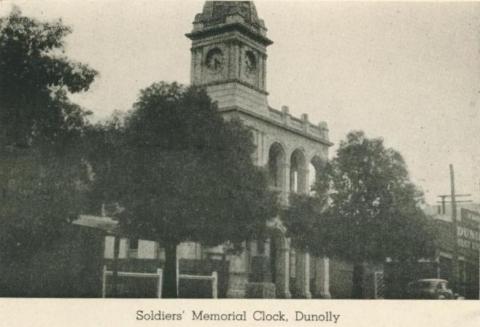 Soldiers' Memorial Clock, Dunolly