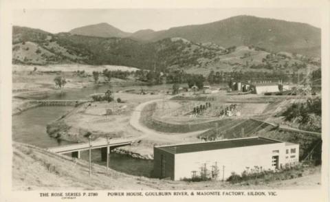 Power House, Goulburn River and Masonite Factory, Eildon