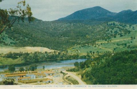 Masonite Corporation Factory (Mt Torbreck in distance) Eildon