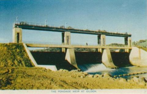 The pondage weir at Eildon