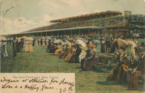 The Lawn, Flemington Race Course, 1903