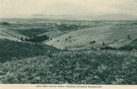 View from Foster north towards Wilson's Promontory