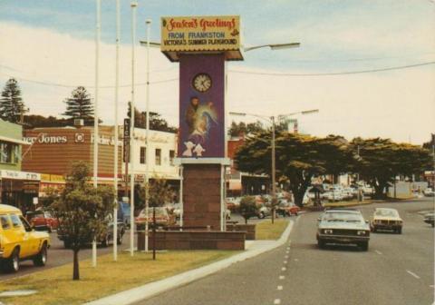 Nepean Highway as it passes through the main shopping centre of Frankston