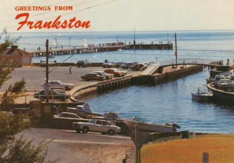 Kananook Creek as it enters Port Phillip Bay, Frankston