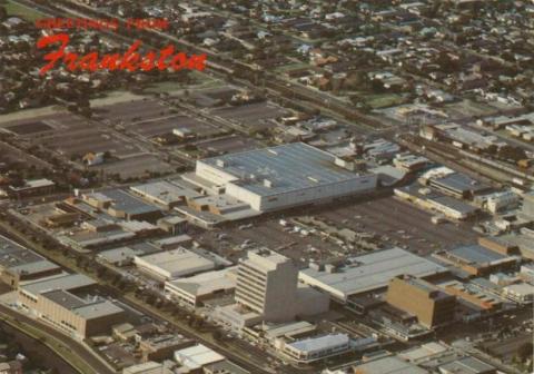 Aerial view of main business centre of Frankston