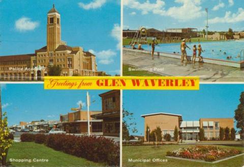 Glen Waverley, Police Academy, Swimming Pool, Municipal Offices, Shopping Centre