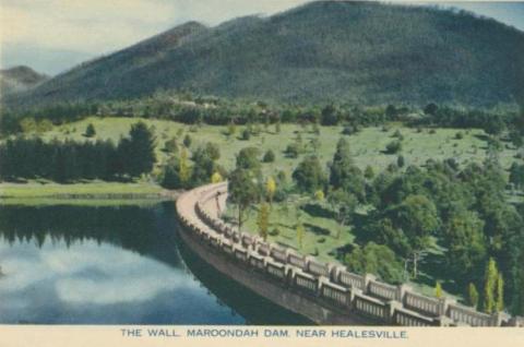 The wall, Maroondah Dam, near Healesville