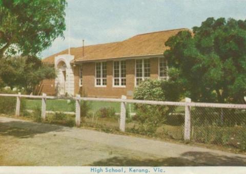 High School, Kerang, 1965