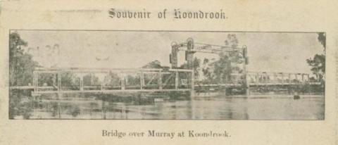 Bridge over Murray at Koondrook, 1905