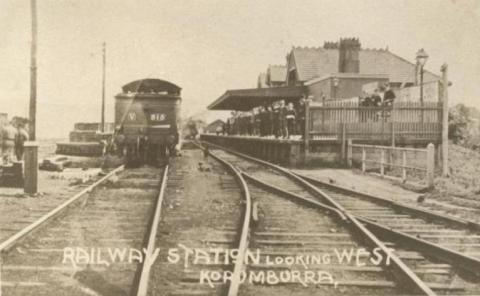 Railway Station looking west, Korumburra