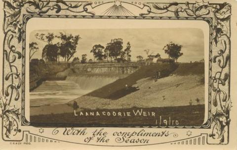 Laanacoorie Weir, 1910