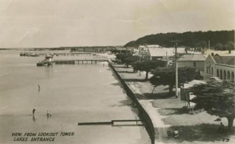 View from Lookout Tower, Lakes Entrance