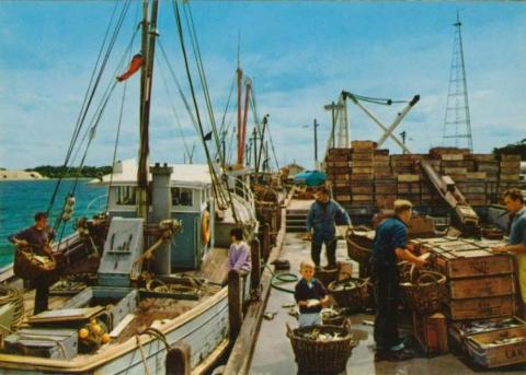 Typical Lakes Entrance Trawler Scene