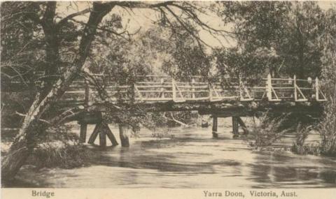 Bridge, Yarra Doon, 1906