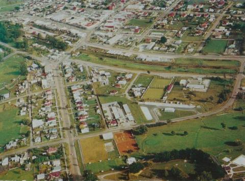 Aerial view of Leongatha