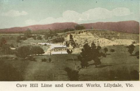 Cave Hill Lime and Cement Works, Lilydale, 1964