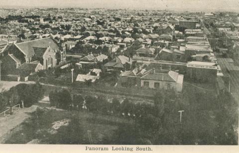 Panorama looking south, Malvern, 1922