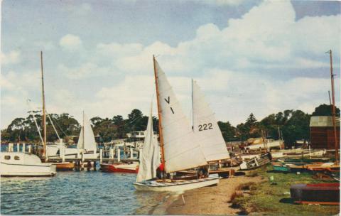 Picturesque waterfront at Metung