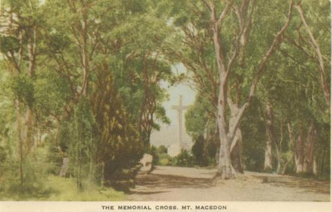 The Memorial Cross, Mount Macedon, 1955