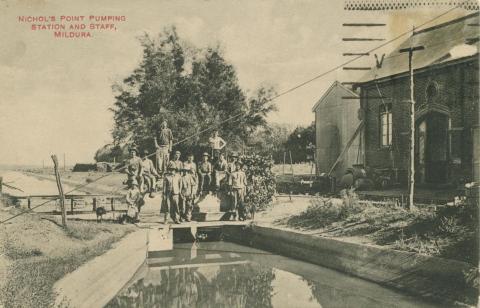 Nichols Point Pumping Station and Staff