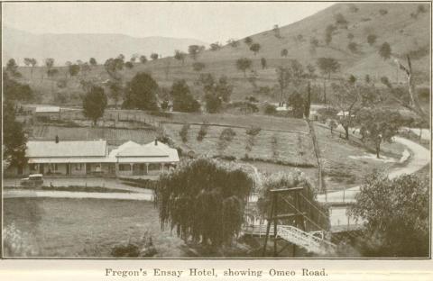 Fregon's Ensay Hotel, showing Omeo Road, Omeo