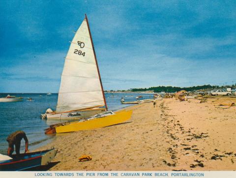 Looking towards the Pier from the Caravan Park Beach, Portarlington