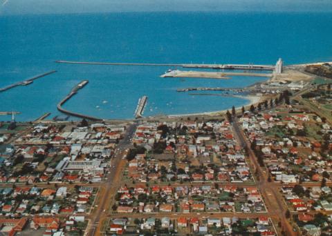 Aerial view of Portland and the harbour