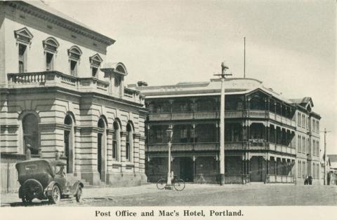 Post Office and Mac's Hotel, Portland, 1948