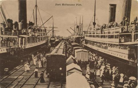 Port Melbourne Pier, 1908