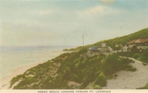 Ocean Beach looking toward Point Lonsdale, Portsea