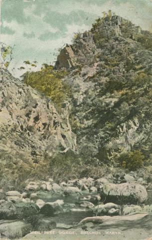 Werribee Gorge, Bacchus Marsh, 1908