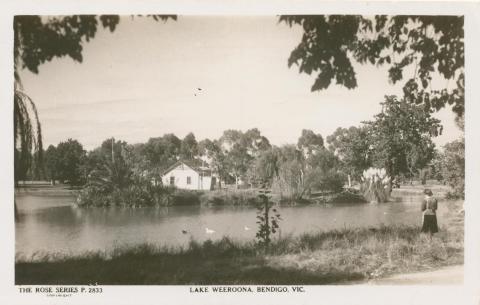 Lake Weeroona, Bendigo, 1940